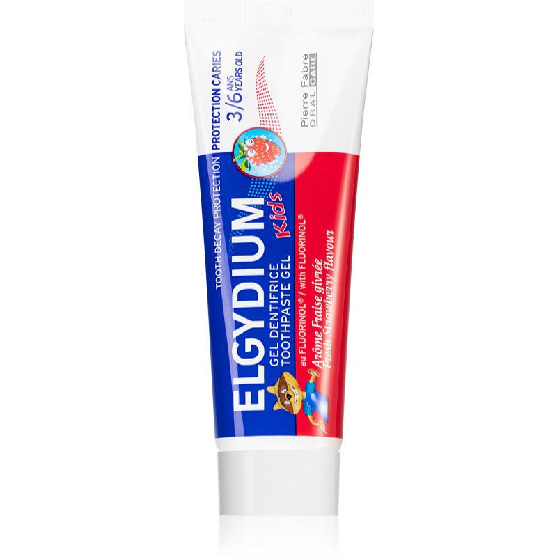 Elgydium Kids dantų pasta vaikams nuo 36 mėnesių kvapas Fresh Strawberry 50 ml
