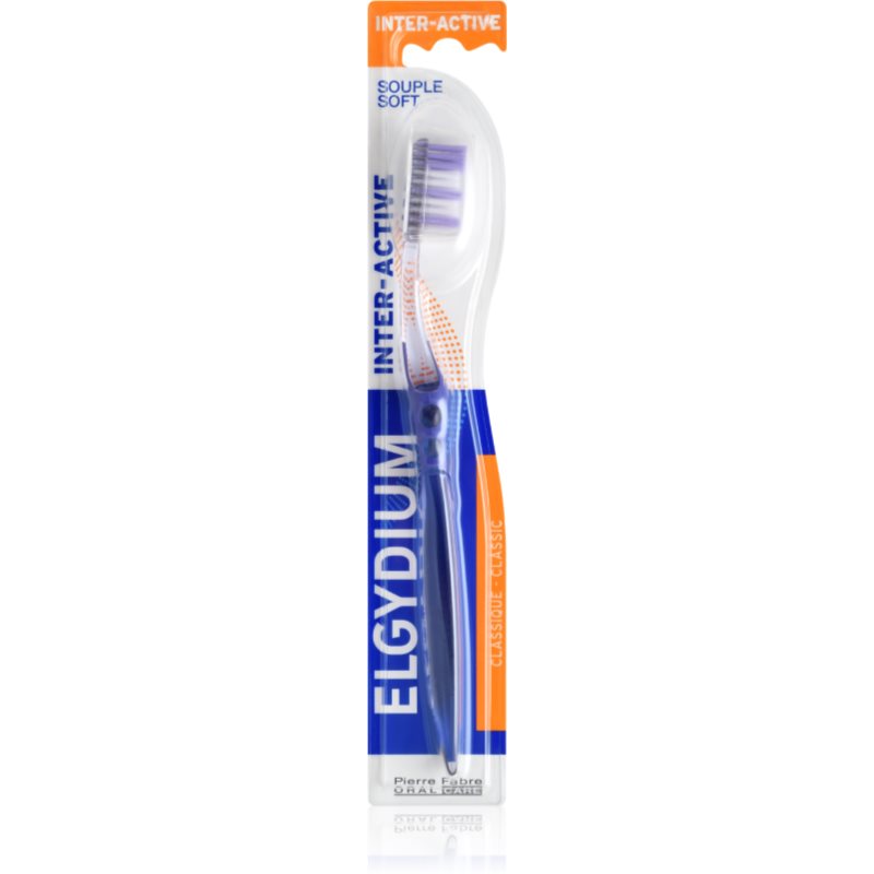 Elgydium Inter-Active Soft dantų šepetėlis minkštas 1 vnt.