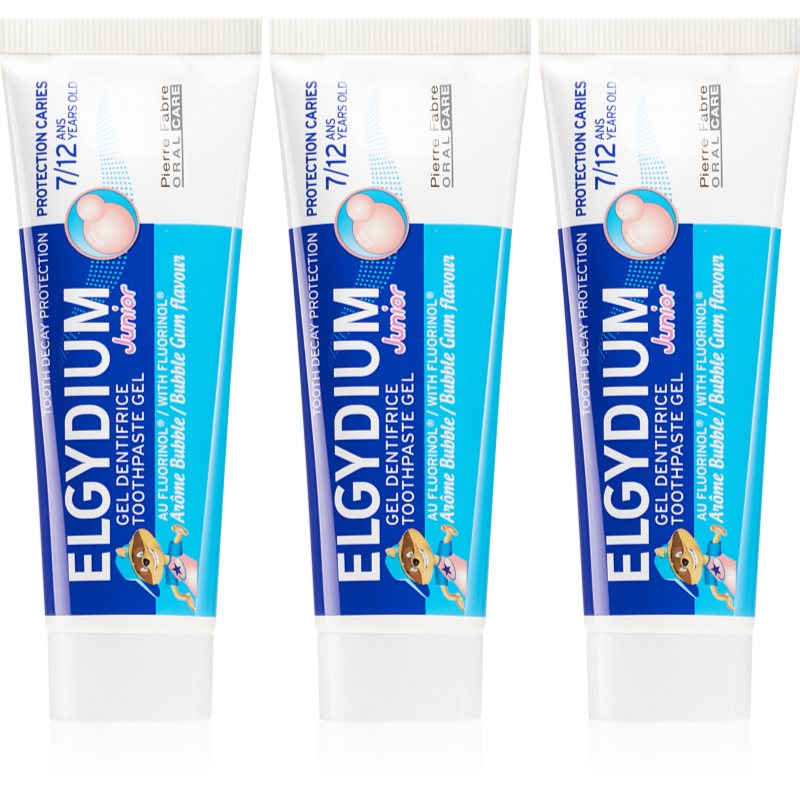 

Elgydium Junior with Fluorinol гелева зубна паста для дітей 2+1