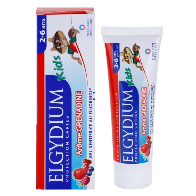 Elgydium Kids зубна паста для дітей присмак Grenadine (3-6) 50 мл