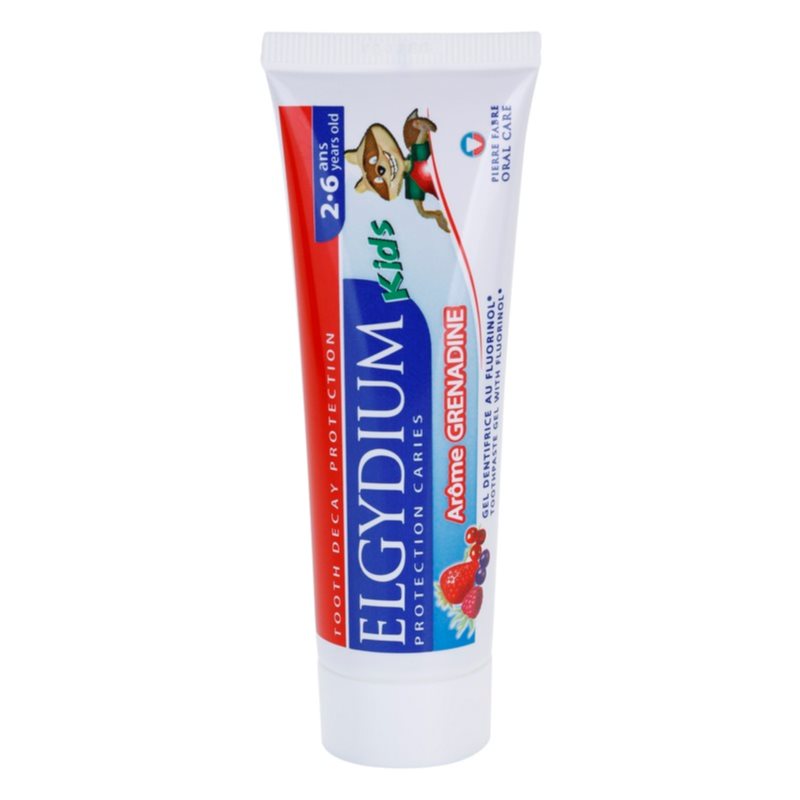 Elgydium Kids dantų pasta vaikams kvapas Grenadine (3-6) 50 ml