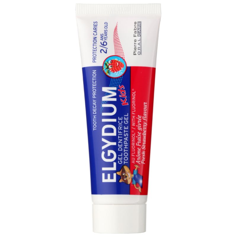Elgydium Kids dantų pasta vaikams kvapas Fresh Strawberry (2-6) 50 ml