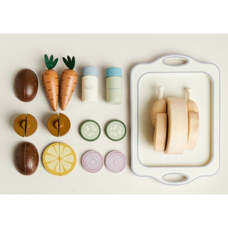 eliNeli Wooden Food with Chicken hračka ze dřeva pro děti 18m+ 1 ks