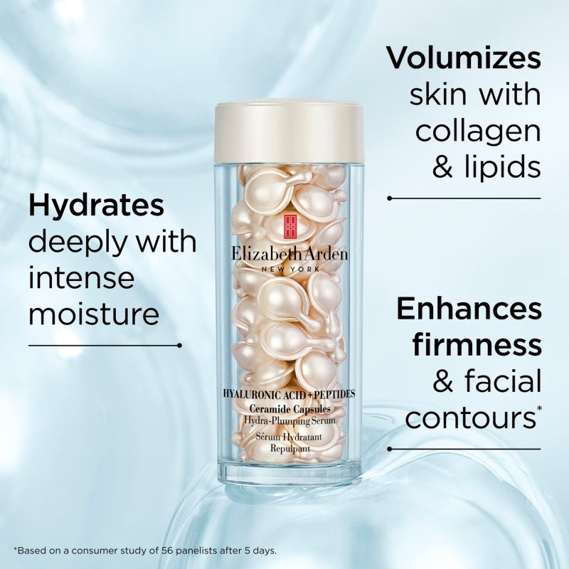  Elizabeth Arden Ceramide Hyaluronic Acid + Peptides Facial Serum In Capsules S Ceramidy A Peptidy 30 Caps. 