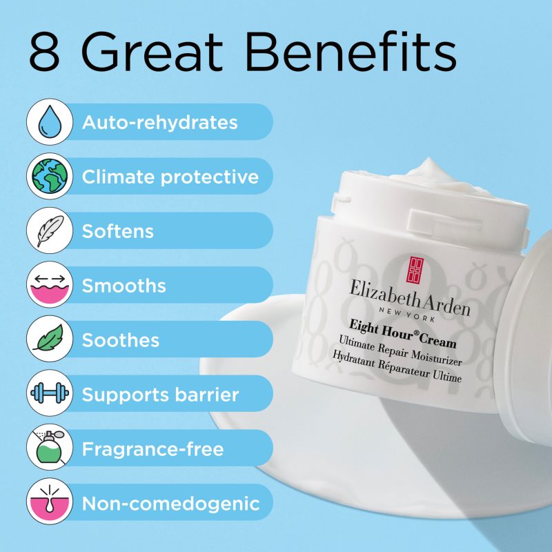 Elizabeth Arden Eight Hour Cream Ultimate Repair Moisturizer lehký hydratační krém na den 50 ml (obrázek 5)