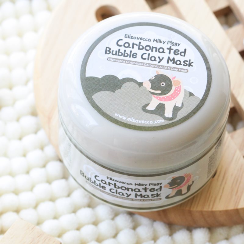 Elizavecca Milky Piggy Carbonated Bubble Clay Mask Deep-cleansing Face Mask For Problem Skin, Acne 100 G