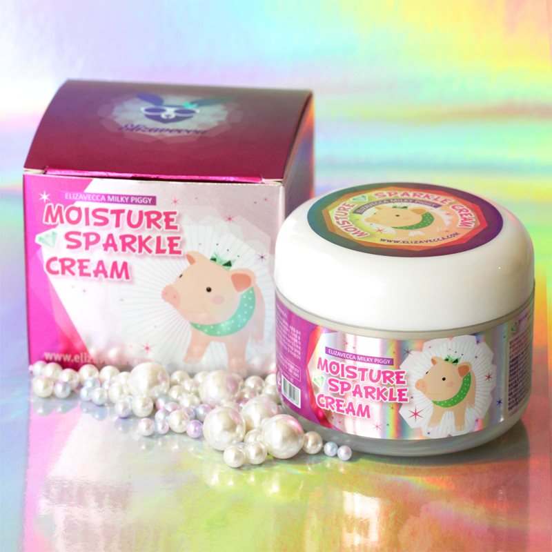Elizavecca Milky Piggy Moisture Sparkle Cream Brightening Moisturising Cream 100 Ml