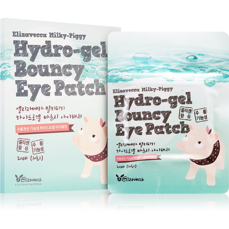 Elizavecca Milky Piggy Hydro-gel Bouncy Eye Patch regeneračná a hydratačná maska na očné okolie 20 ks