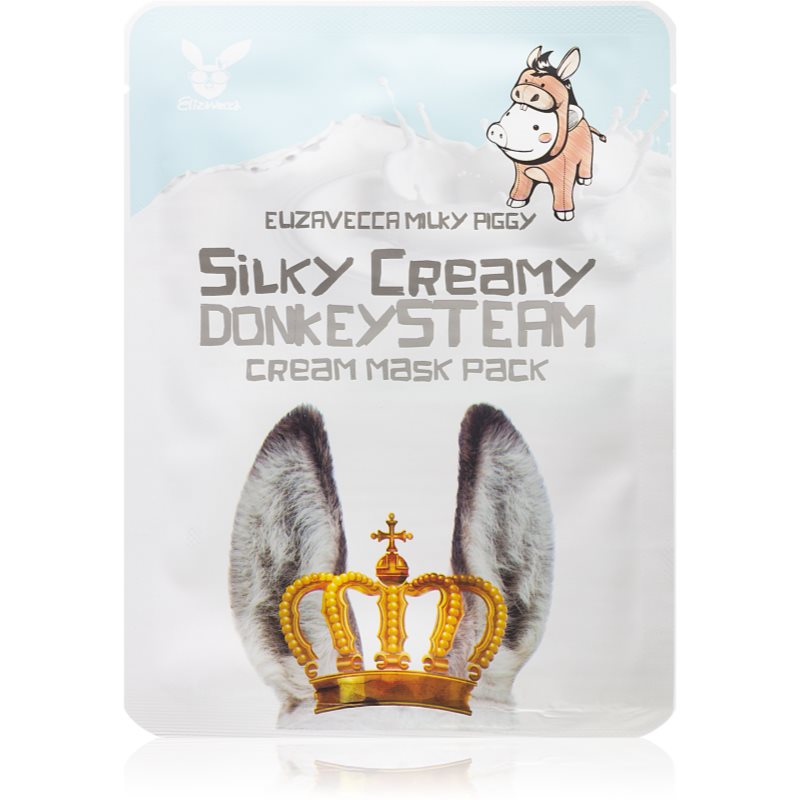 Elizavecca Milky Piggy Silky Creamy Donkey Steam Mask Sheet Mask Set With Nourishing And Moisturising Effect 10x25 Ml