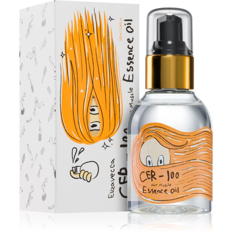 Elizavecca Cer-100 Hair Muscle Essence Oil зволожуюча відновлююча олійка для пошкодженого волосся 100 мл