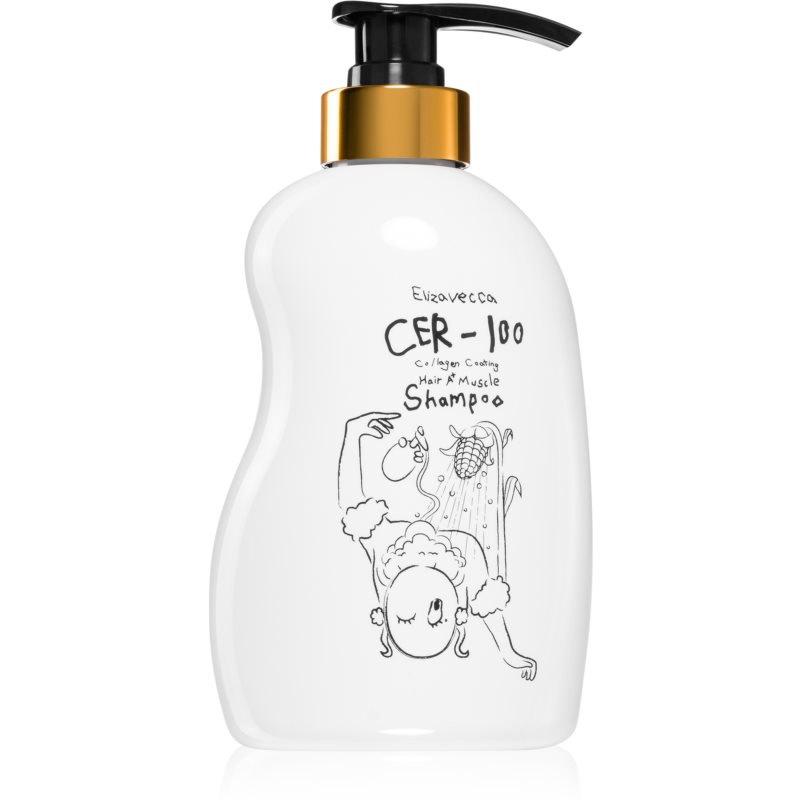 Elizavecca Cer-100 Collagen Coating Hair Muscle Shampoo шампунь для глибокого очищення з колагеном 500 мл