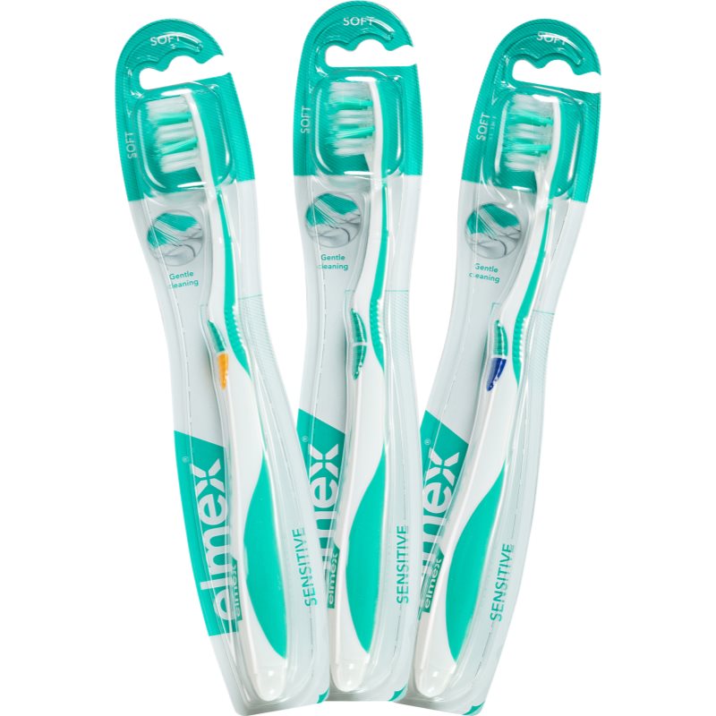 Elmex Sensitive Toothbrush Extra Soft Green & Yellow 1 Pc