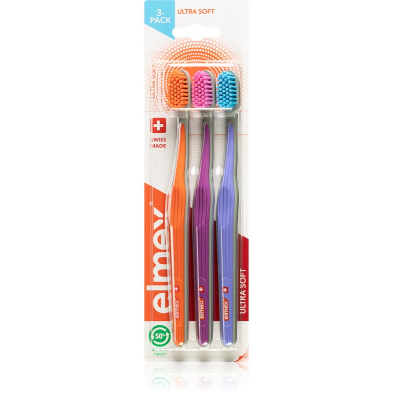 

Elmex Ultra Compact Head зубні щітки ultra soft 3 шт