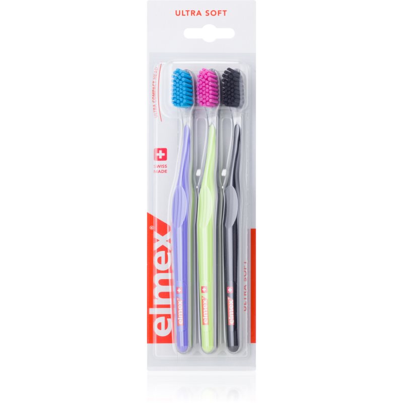 

Elmex Swiss Made зубні щітки ultra soft 3 шт