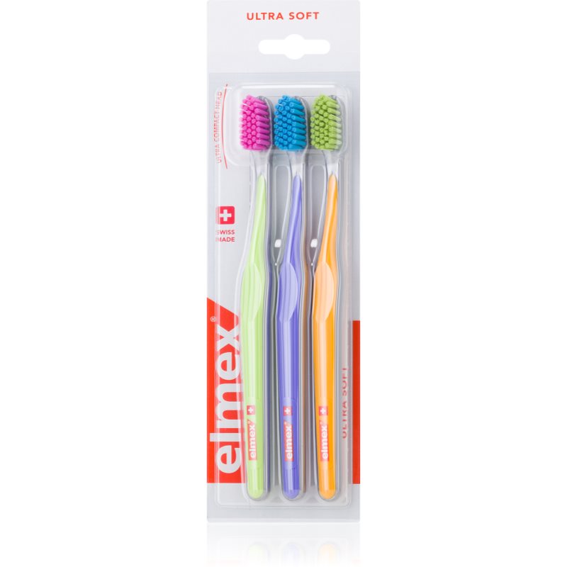 

Elmex Swiss Made зубні щітки ultra soft 3 шт