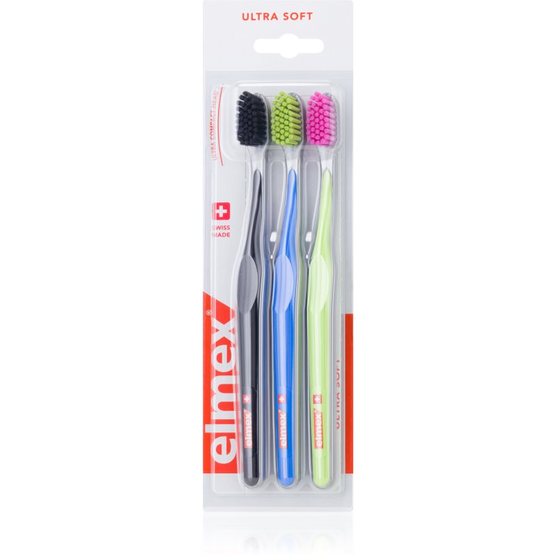 

Elmex Swiss Made зубні щітки ultra soft 3 шт