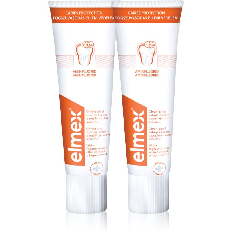 Elmex Caries Protection зубна паста для захисту від карієсу з фтором 2x75 мл