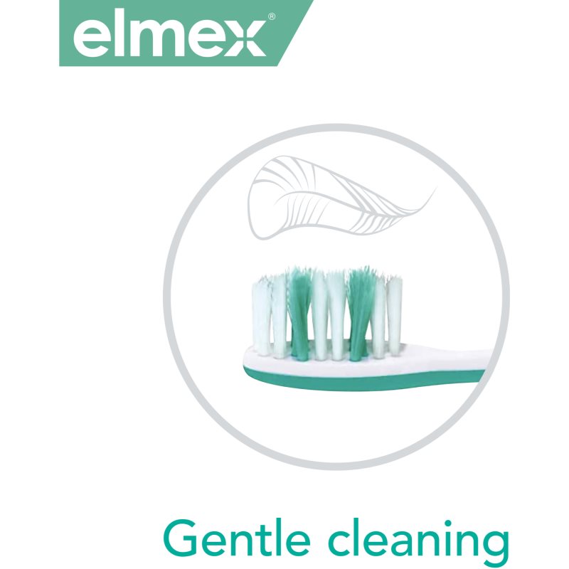 Elmex Sensitive toothbrush extra soft Green & Yellow 1 pc