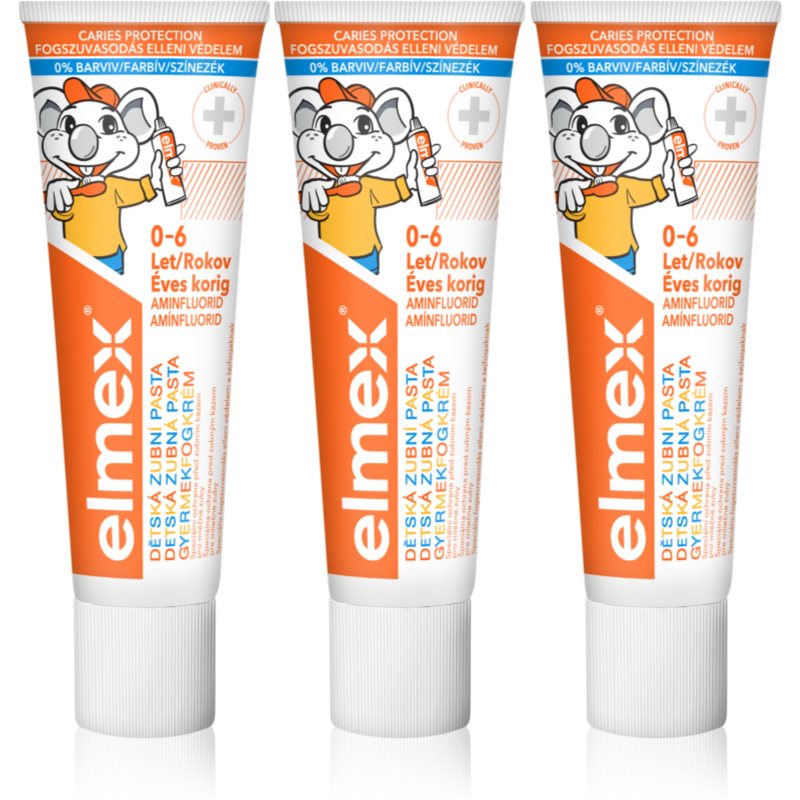 E-shop Elmex Caries Protection Kids zubní pasta pro děti 3 x 50 ml