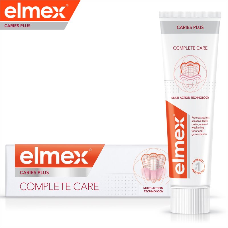 Elmex Caries Protection Complete Care освіжаюча зубна паста для повноцінного захисту зубів 3x75 мл