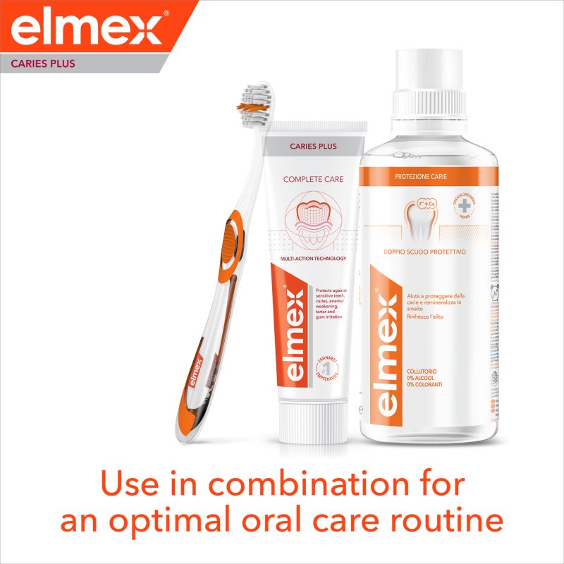 Elmex Caries Protection Complete Care освіжаюча зубна паста для повноцінного захисту зубів 3x75 мл