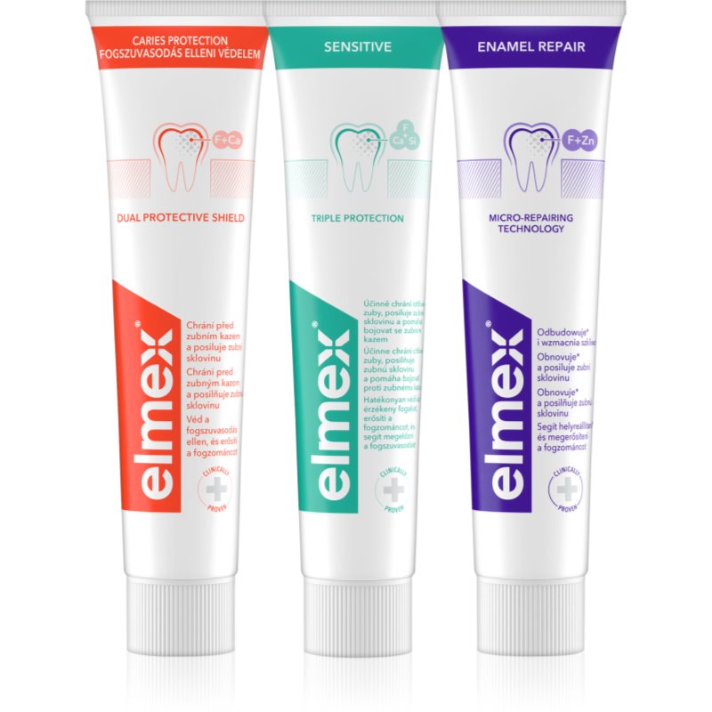 Elmex Mix Trio Dentifrice 3x75 Ml