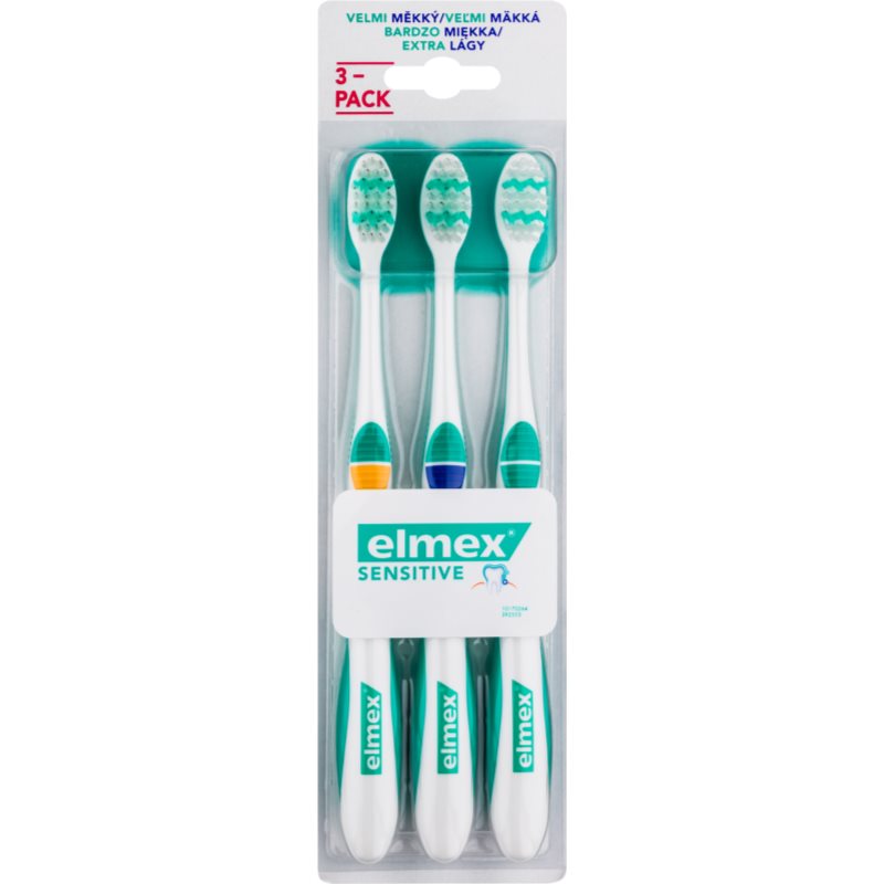Elmex Sensitive Soft Toothbrushes 3 Pc