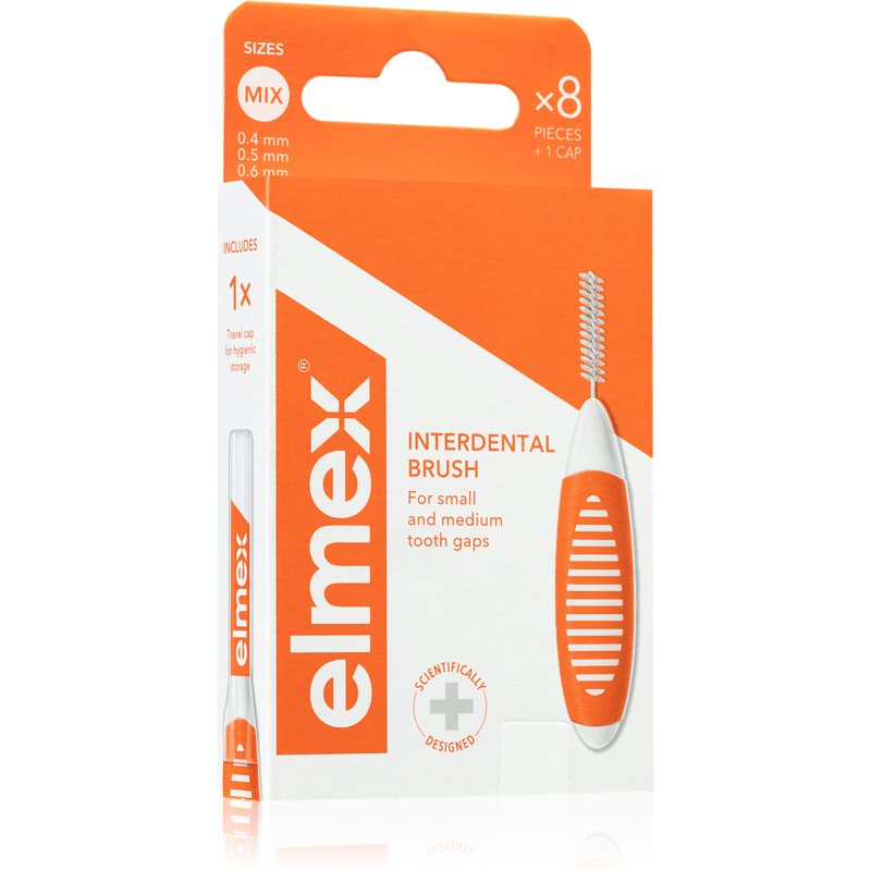 Elmex Interdental Brush 0,5 mm tarpdančių šepetėliai, 8 vnt. Sizes mix 8 vnt.
