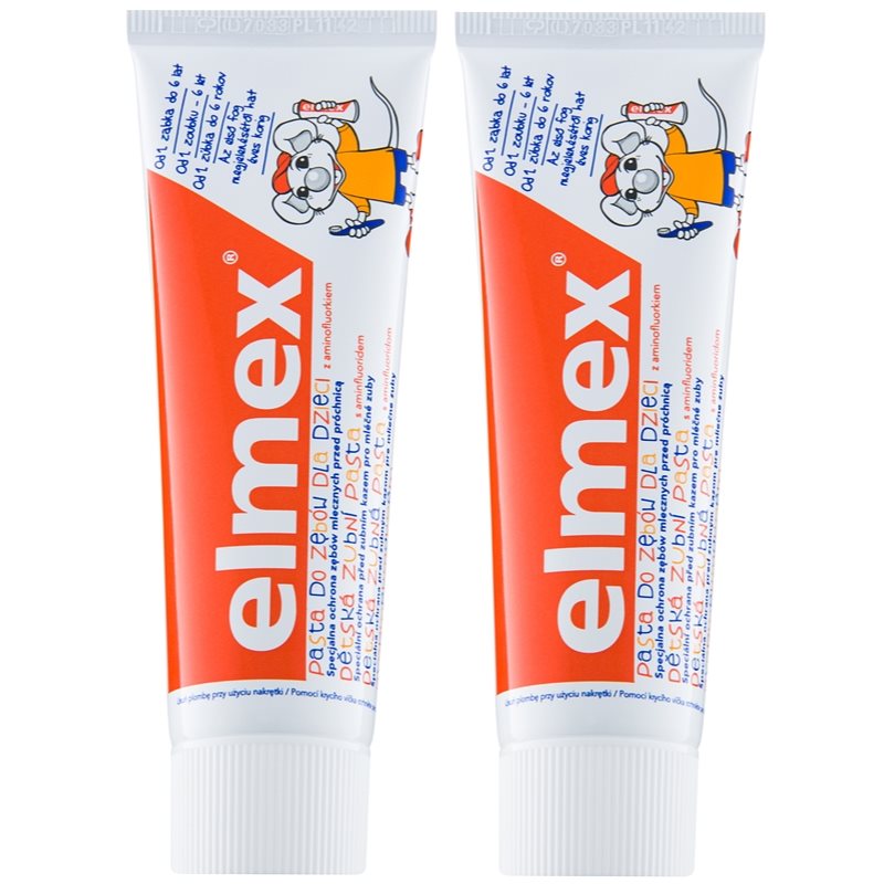Elmex Caries Protection Kids dantų pasta vaikams 2 x 50 ml