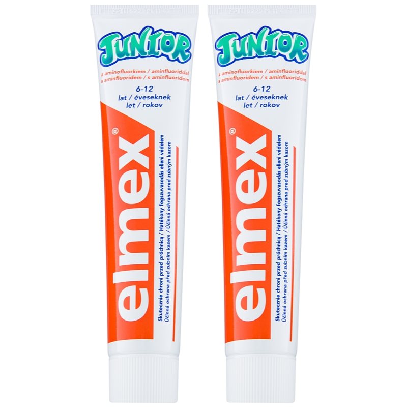 Elmex Junior 6-12 Years dantų pasta vaikams 2 x 75 ml