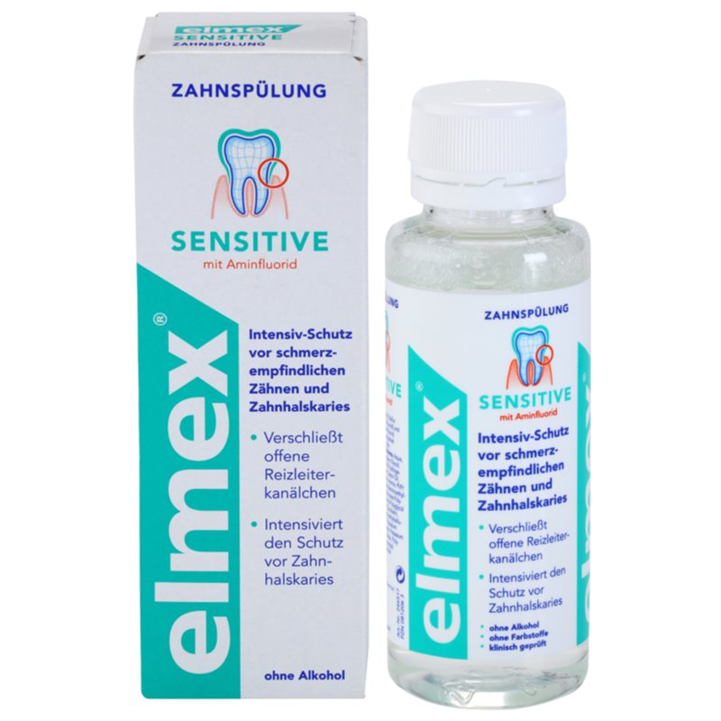 Elmex Sensitive рідина для полоскання рота для чутливих зубів 100 мл
