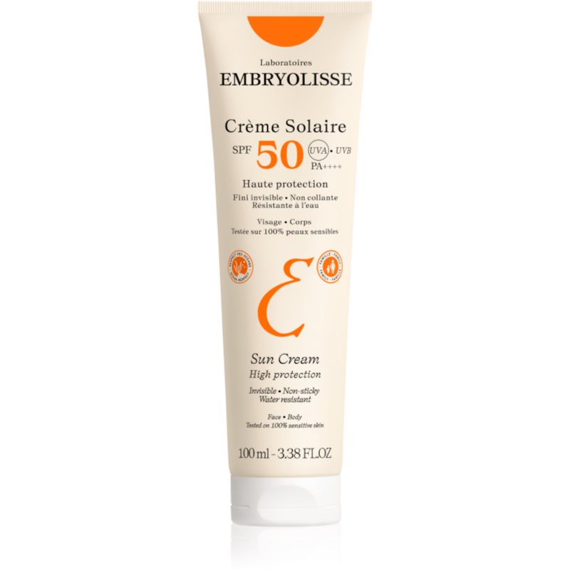 Embryolisse Sun Protection водостійкий крем для засмаги SPF 50 100 мл