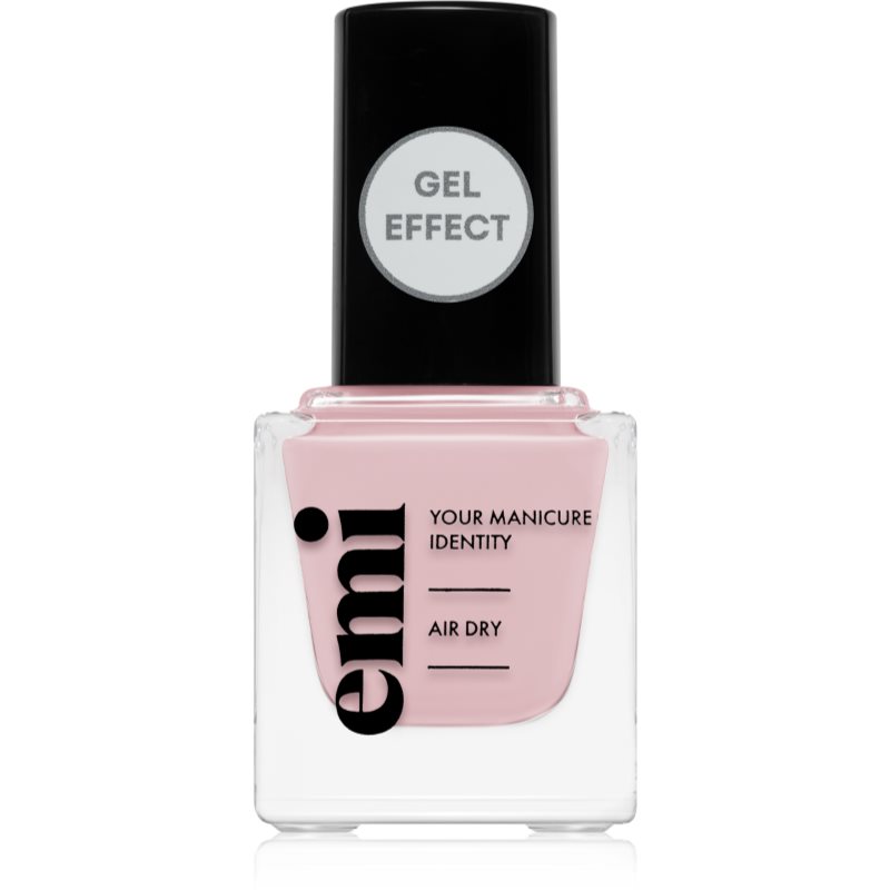 Emi E.MiLac Gel Effect Ultra Strong Gel-effect Nail Polish Without The Use Of A UV/LED Lamp Shade Misty Pink #002 9 Ml