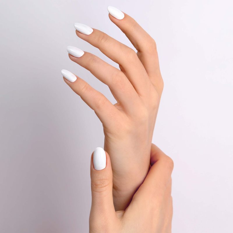 Emi E.MiLac Gel Effect Ultra Strong лак для нігтів з гелевим ефектом без використання UV/LED-лампи відтінок Snow White #001 9 мл