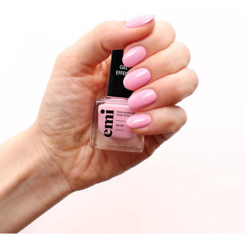 Emi E.MiLac Gel Effect Ultra Strong Gel-effect Nail Polish Without The Use Of A UV/LED Lamp Shade Morning Glory #020 9 Ml