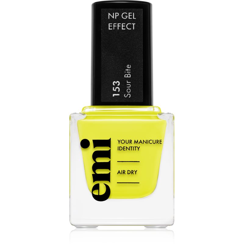 Emi E.MiLac Gel Effect Ultra Strong Gel-effect Nail Polish Without The Use Of A UV/LED Lamp Shade Sour Bite #153 9 Ml