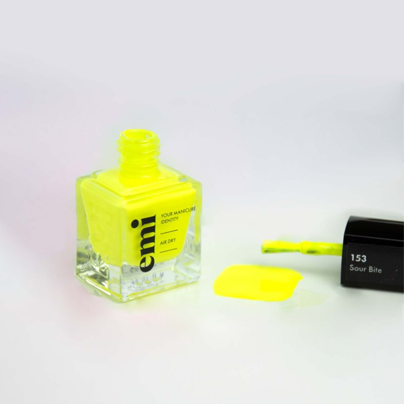 Emi E.MiLac Gel Effect Ultra Strong лак для нігтів з гелевим ефектом без використання UV/LED-лампи відтінок Sour Bite #153 9 мл