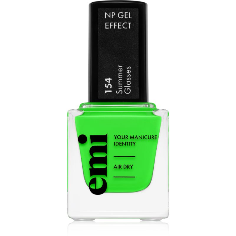 Emi E.MiLac Gel Effect Ultra Strong Gel-effect Nail Polish Without The Use Of A UV/LED Lamp Shade Summer Glasses #154 9 Ml