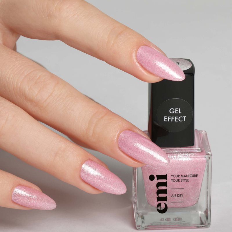 Emi E.MiLac Gel Effect Ultra Strong Gel-effect Nail Polish Without The Use Of A UV/LED Lamp Shade Tinsel #131 9 Ml