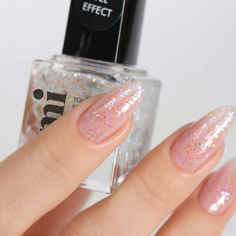 Emi E.MiLac Gel Effect Ultra Strong лак для нігтів з гелевим ефектом без використання UV/LED-лампи відтінок Let It Snow! #133 9 мл