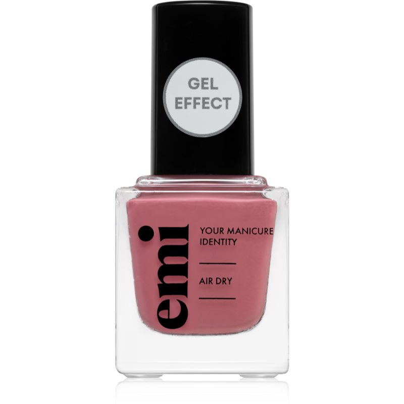 emi E.MiLac Gel Effect Ultra Strong gel-effect nail polish without the use of a UV/LED lamp shade Ri