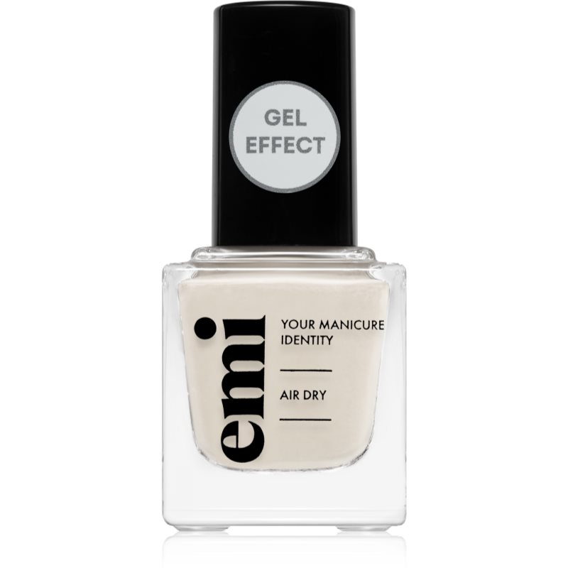 Emi E.MiLac Gel Effect Ultra Strong лак для нігтів з гелевим ефектом без використання UV/LED-лампи відтінок Cotton # 152 9 мл