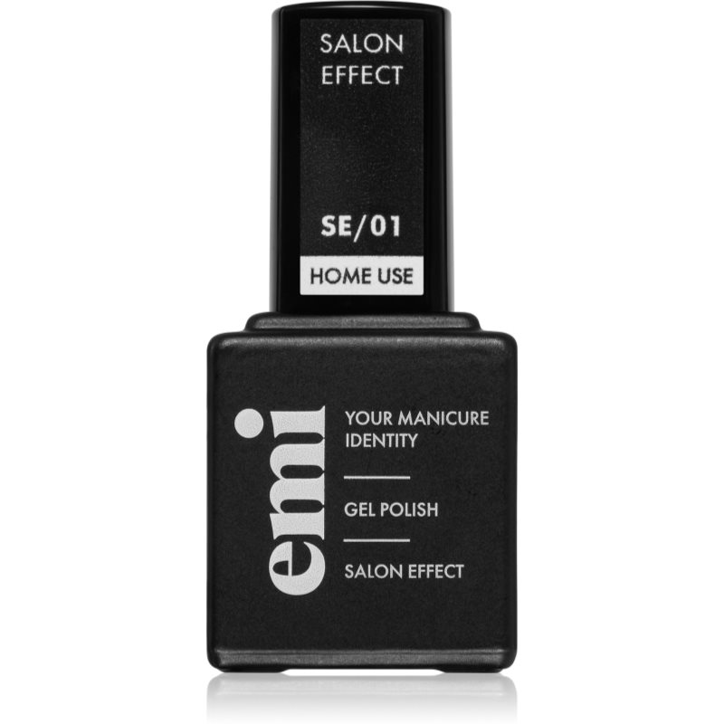 Emi E.Milac Salon Effect гелевий лак для нігтів з використанням УФ/ЛЕД лампи кілька відтінків #01 9 мл