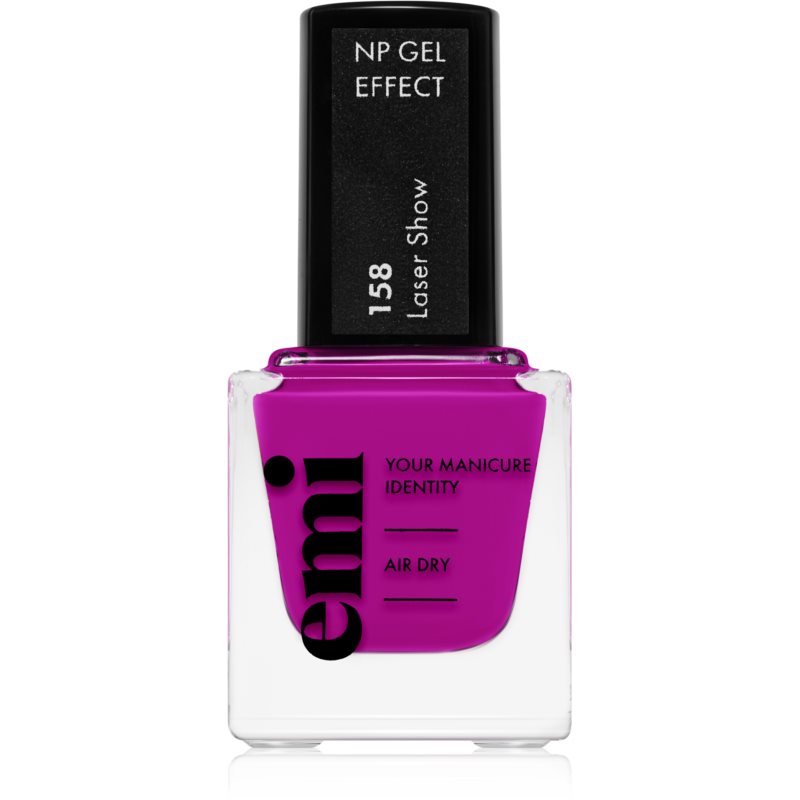 Emi E.MiLac Gel Effect Ultra Strong Gel-effect Nail Polish Without The Use Of A UV/LED Lamp Shade Show #158 9 Ml