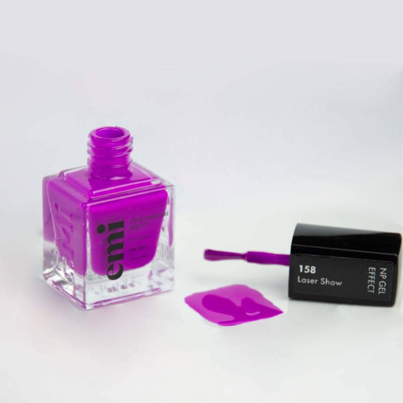Emi E.MiLac Gel Effect Ultra Strong Gel-effect Nail Polish Without The Use Of A UV/LED Lamp Shade Show #158 9 Ml