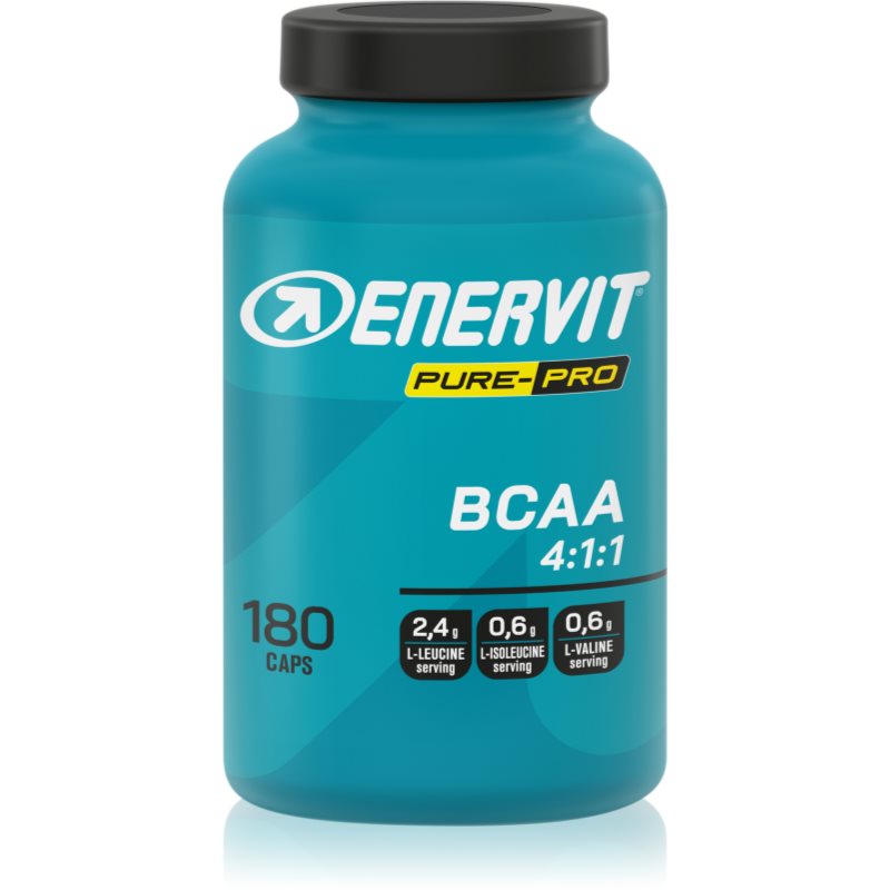 Kapsle doplňku stravy ENERVIT BCAA 4:1:1, bílé, v krabičce
