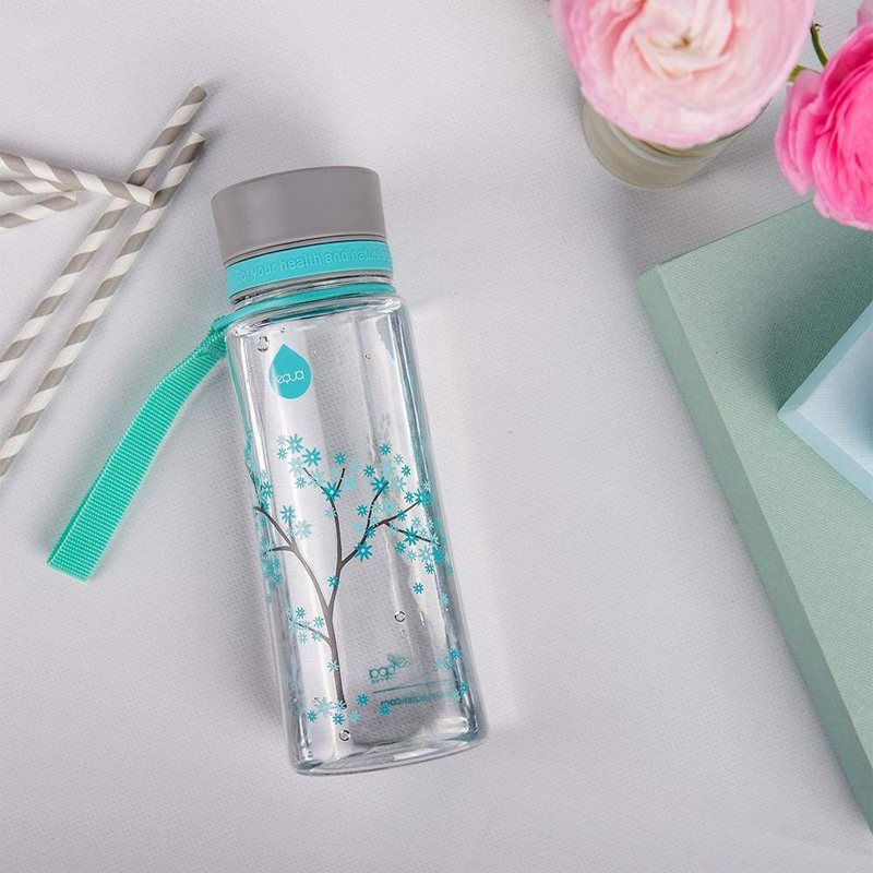 Equa Kids Water Bottle For Children Mint Blossom 600 Ml