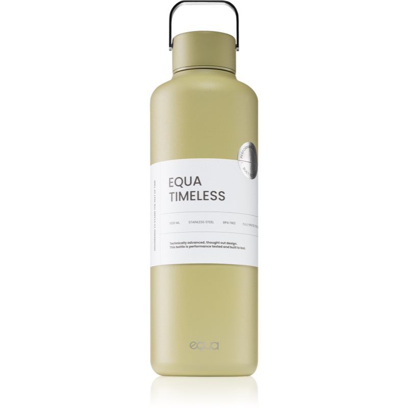 Equa Timeless Stainless Steel Water Bottle Colour Matcha 1000 Ml
