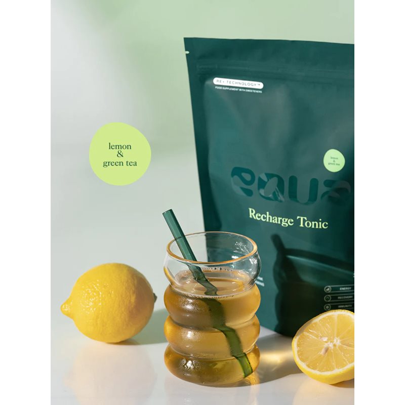 Equa Recharge Tonic rehydratační iontový nápoj k zajištění elektrolytické rovnováhy příchuť Lemon & Green Tea 20x4.5 g (obrázek 5)