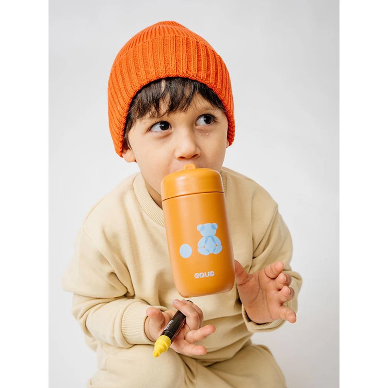Equa Kids nerezová láhev na vodu pro děti Teddy Bear 400 ml (obrázek 6)
